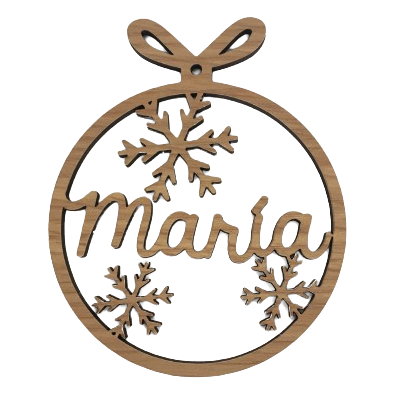 Bolas de Navidad de madera personalizadas